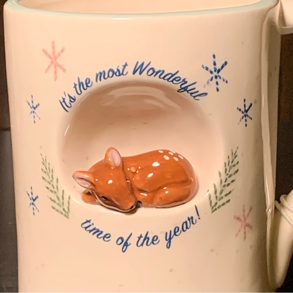The Most Wonderful Time of the Year 17oz Figural Reindeer Christmas Mug - Picture 3 of 9